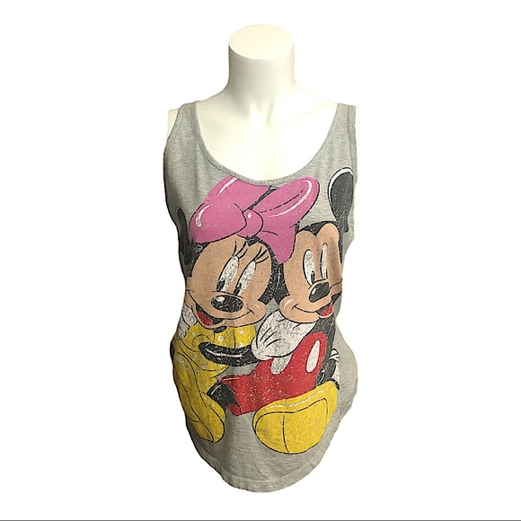 Disney Tops - Disney Mickey & Minnie Sleeveless Tank - Size L